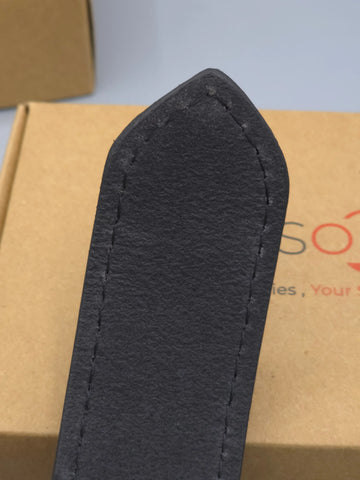 The Executive Duo: Obsidian Black & Orange Vibrant Leather Gift Set